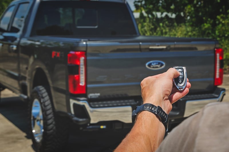 RC Powered Retractable Bed Cover | 6'10" Bed | Ford F-250/F-350 Super Duty (17-26) (manufacturer page)