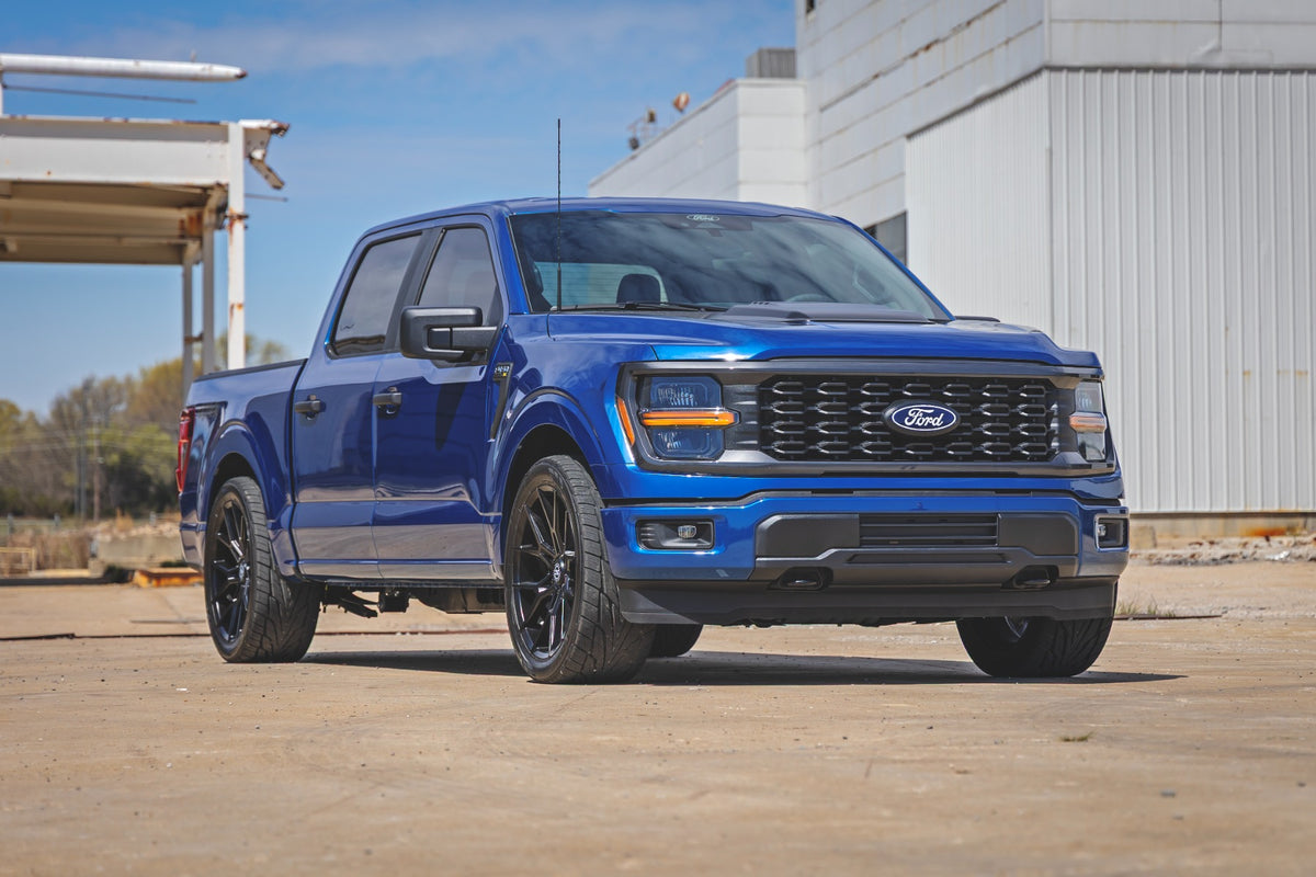 Rough Country 47540 2 Inch Lowering Kit | 4 Inch Rear Lowering | M1 | Ford F-150 4WD (2015-2026) - Studio View 4