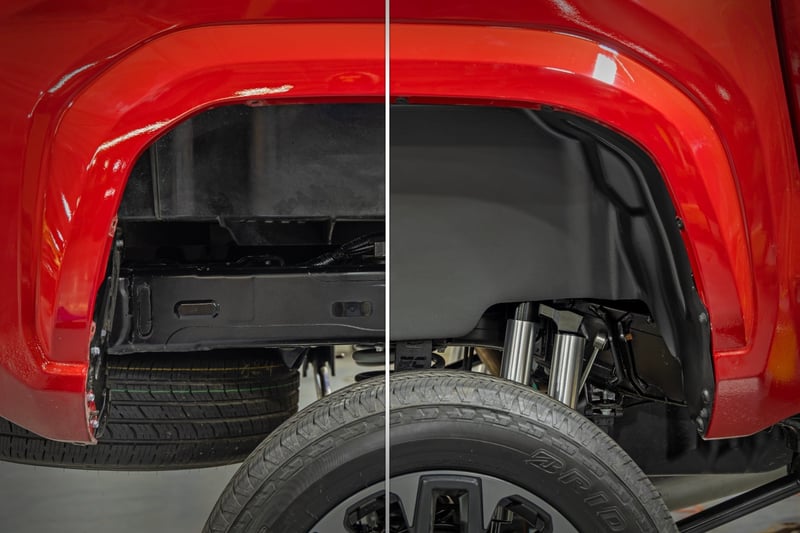 RC Rear Wheel Well Liners | Toyota Tacoma 2WD/4WD (2024-2026) (manufacturer page)