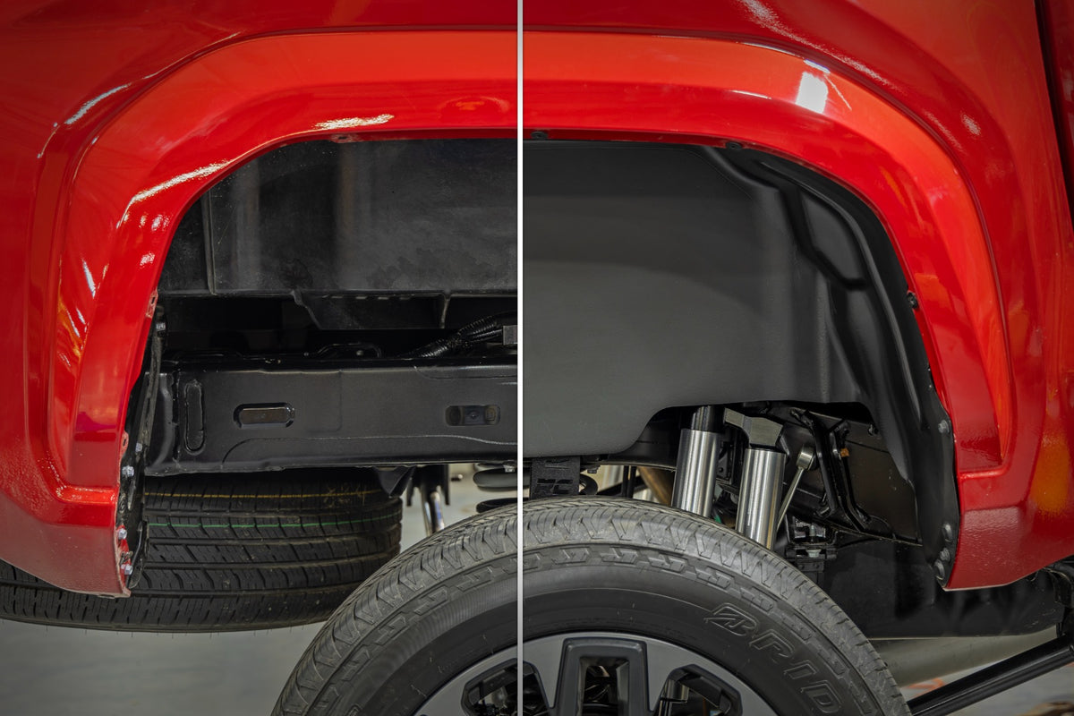 Rough Country 4521A Rear Wheel Well Liners | Toyota Tacoma 2WD/4WD (2024-2026) - Image 2