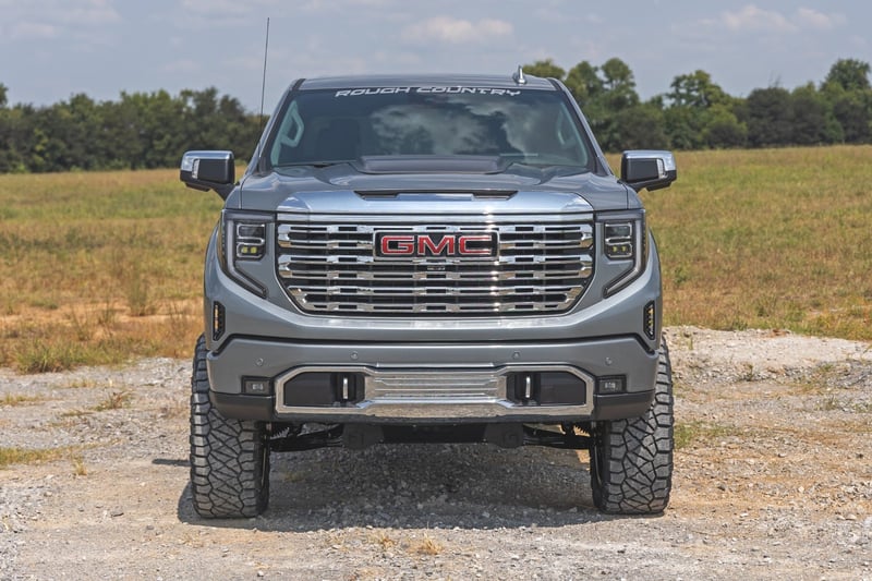 RC Hood Scoop | GCN Fire Red | GMC Sierra 1500 2WD/4WD (2019-2026) (manufacturer page)