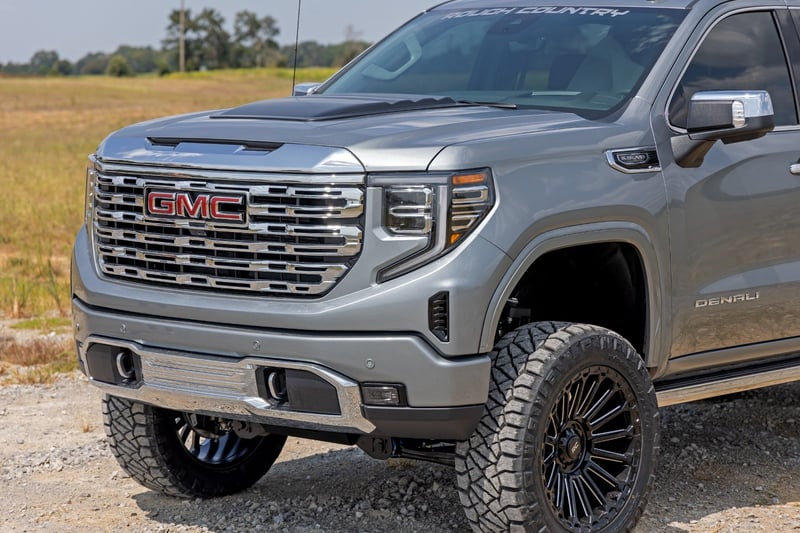 RC Hood Scoop | GTL Desert Sand | GMC Sierra 1500 2WD/4WD (2019-2026) (manufacturer page)