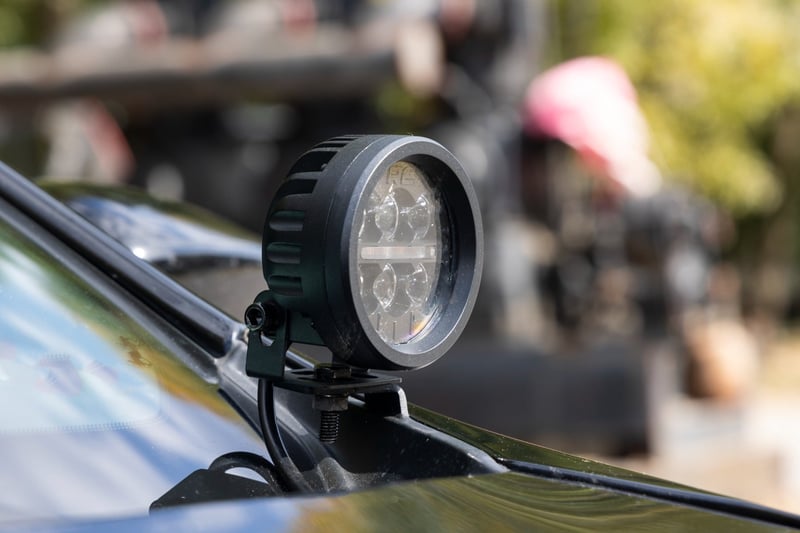RC LED Light Kit | Ditch Mount | 2" Black Pair | Flood | Jeep Cherokee KL (14-21) (manufacturer page)