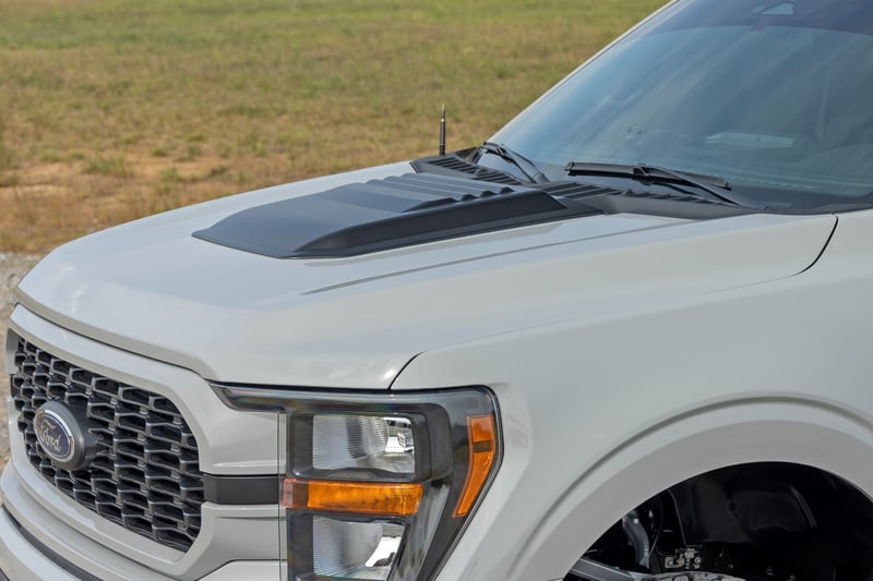 RC Hood Scoop | HX Antimatter Blue | Ford F-150 2WD/4WD (2021-2026) (manufacturer page)