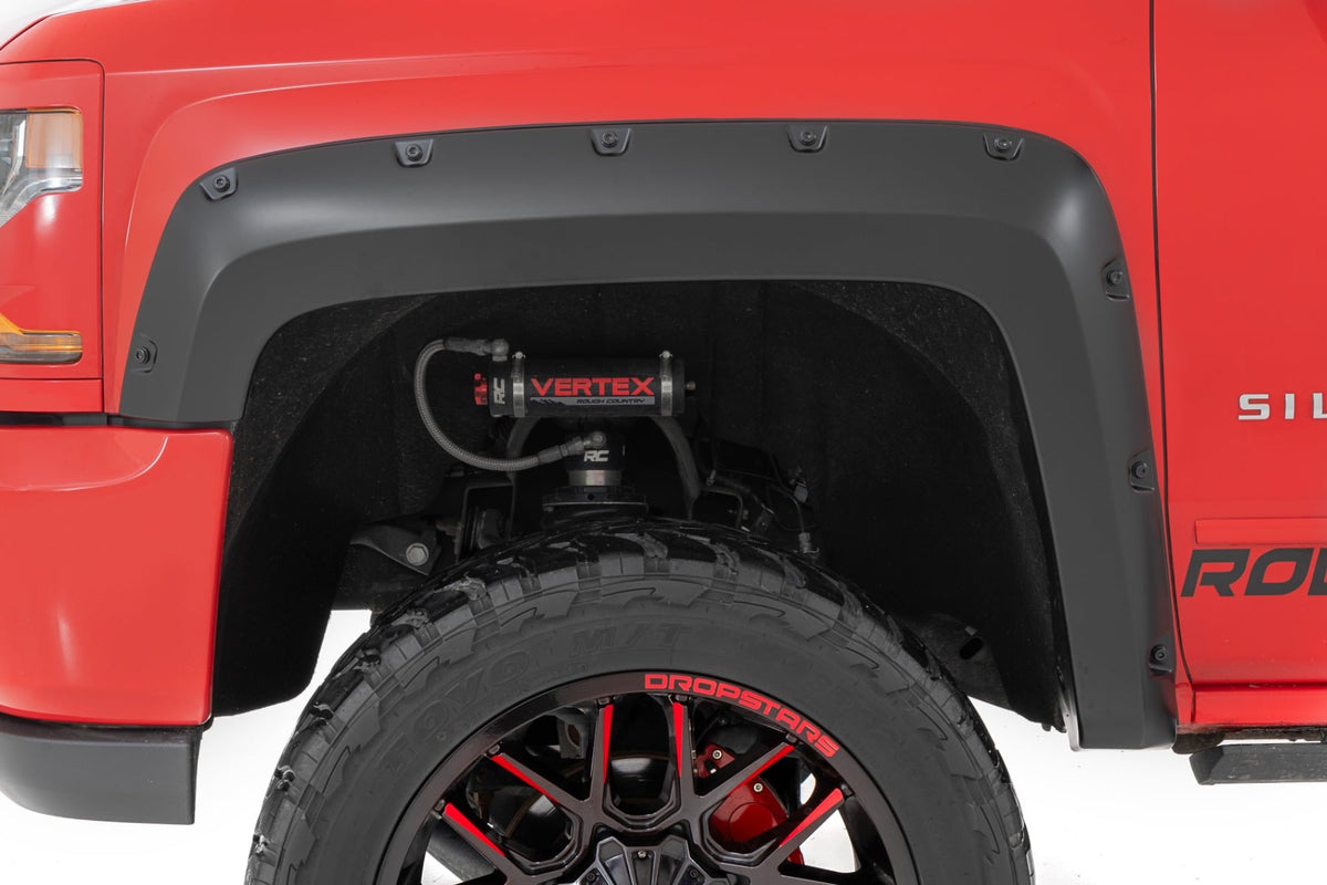 Pocket Fender Flares | 5'9" Bed | GBA Black | Chevy Silverado 1500 (14-18 & Classic) - Fender Flares (Image 5 of 6)