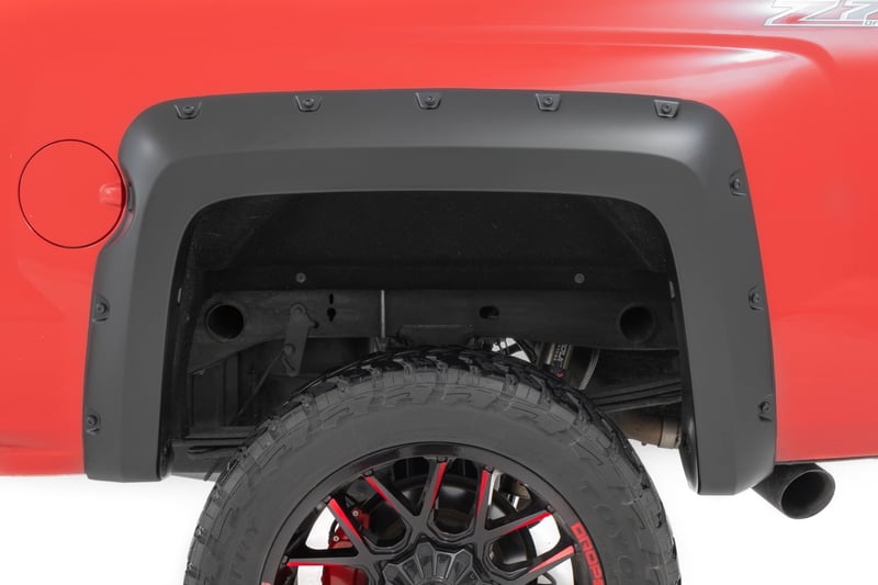 RC Pocket Fender Flares | 6'7" & 8' Bed | G7J Rainforest Green | Chevy Silverado 1500 (14-18)/2500HD (manufacturer page)