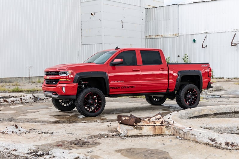 RC Pocket Fender Flares | 6'7" & 8' Bed | G7J Rainforest Green | Chevy Silverado 1500 (14-18)/2500HD (manufacturer page)