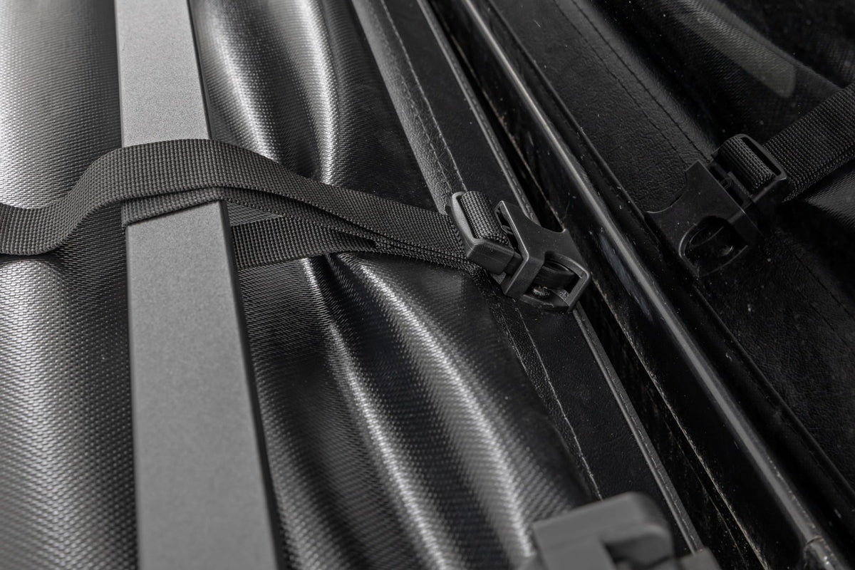 Soft Tri-Fold Bed Cover | 5'7" Bed | Nissan Titan 2WD/4WD (2017-2024) - Bed Covers (Image 6 of 6)