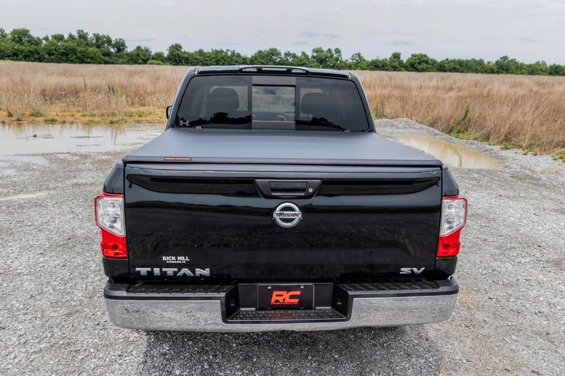 RC Soft Tri-Fold Bed Cover | 5'7" Bed | Nissan Titan 2WD/4WD (2017-2024) (manufacturer page)