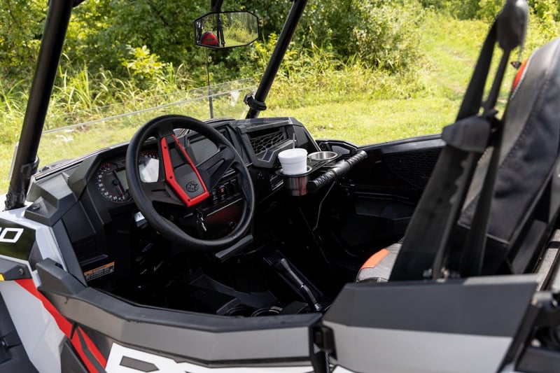 RC Passenger Grip Handle Dual Cup Holder | Polaris RZR 4 900/RZR S 1000 (manufacturer page)