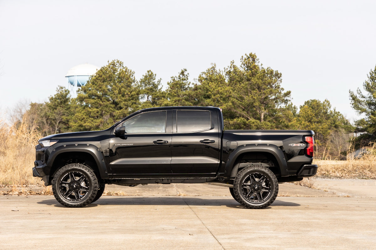 Rough Country F-C12311-GAL Pocket Fender Flares | GAL Reef Blue | Chevy Colorado 2WD/4WD (2023-2026) - Studio View 5