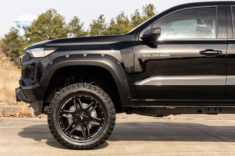 RC Pocket Fender Flares | GBF Sunrise Orange | Chevy Colorado 2WD/4WD (23-26) (manufacturer page)