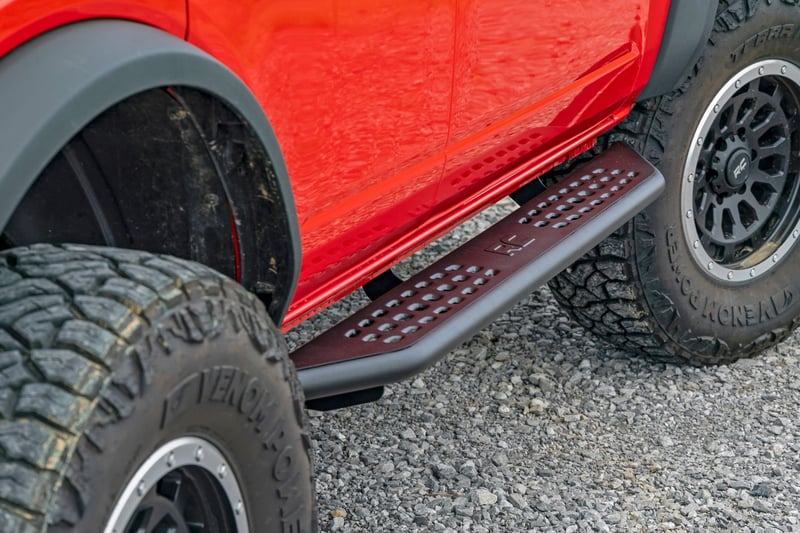 RC OV2 Running Boards | Side Step Bars | 4-Door | Ford Bronco 4WD (2021-2026) (manufacturer page)