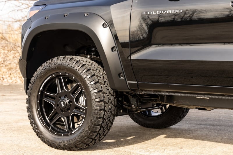 RC Pocket Fender Flares | GXD Sterling Grey Metallic | Chevy Colorado (23-26) (manufacturer page)