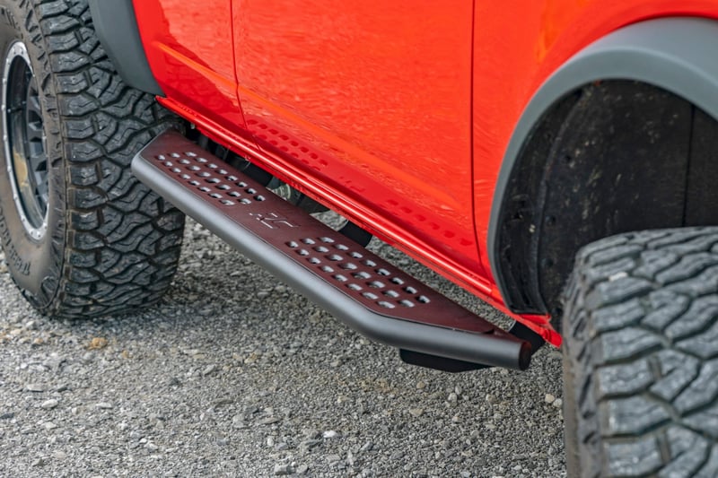 RC OV2 Running Boards | Side Step Bars | 4-Door | Ford Bronco 4WD (2021-2026) (manufacturer page)