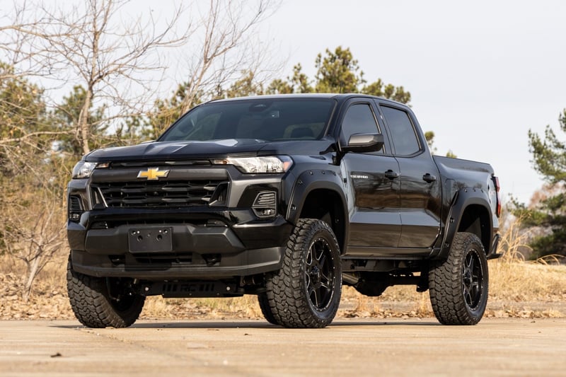 RC Pocket Fender Flares | GBF Sunrise Orange | Chevy Colorado 2WD/4WD (23-26) (manufacturer page)