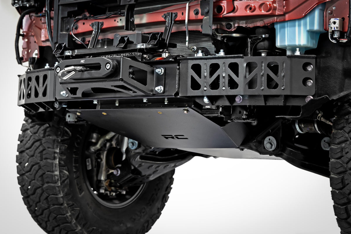 Rough Country 10813 FXS Hidden Winch Mount | PRO9500S | Toyota Tacoma 4WD (2024-2026) - Studio View 6