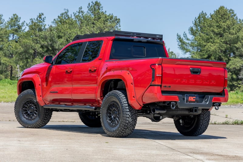 RC Oval Nerf Step | Double Cab | Black | Toyota Tacoma 2WD/4WD (2024-2026) (manufacturer page)