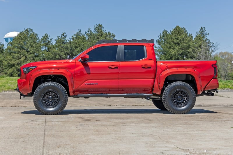 RC Oval Nerf Step | Double Cab | Black | Toyota Tacoma 2WD/4WD (2024-2026) (manufacturer page)