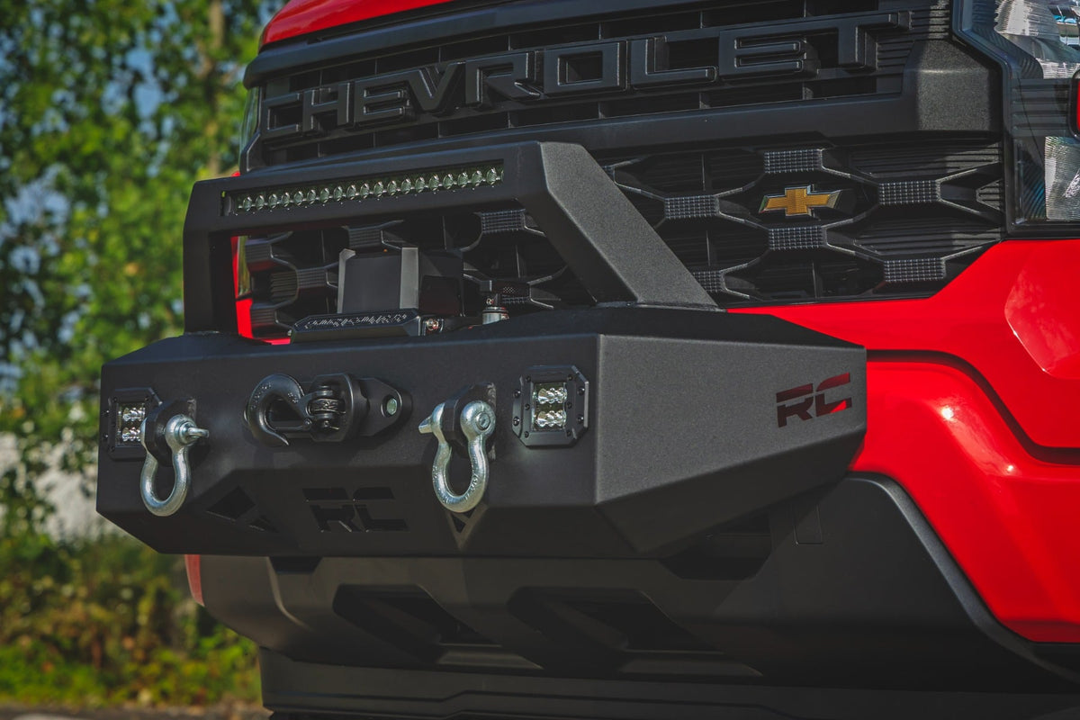 Rough Country 10814 EXO Winch Mount Kit | Chevy Silverado 1500 2WD/4WD (2022-2026) - Studio View 5