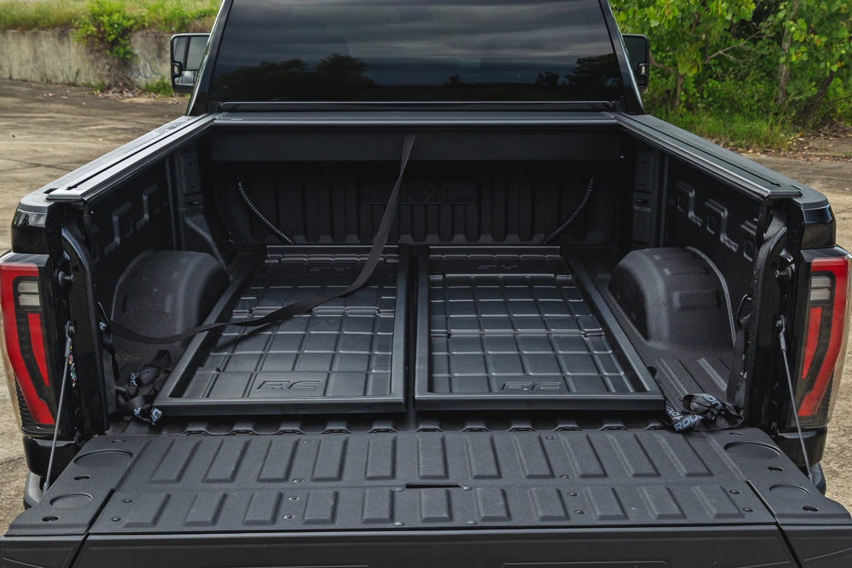 Slide-Out Truck Bed Cargo Trays | Fits 6'7"–6'10" Beds | Easy Tailgate Access - Cargo Management (Image 5 of 6)