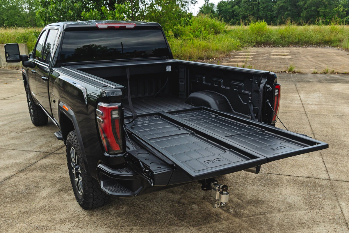 Slide-Out Truck Bed Cargo Trays | Fits 6'7"–6'10" Beds | Easy Tailgate Access - Cargo Management (Image 6 of 6)