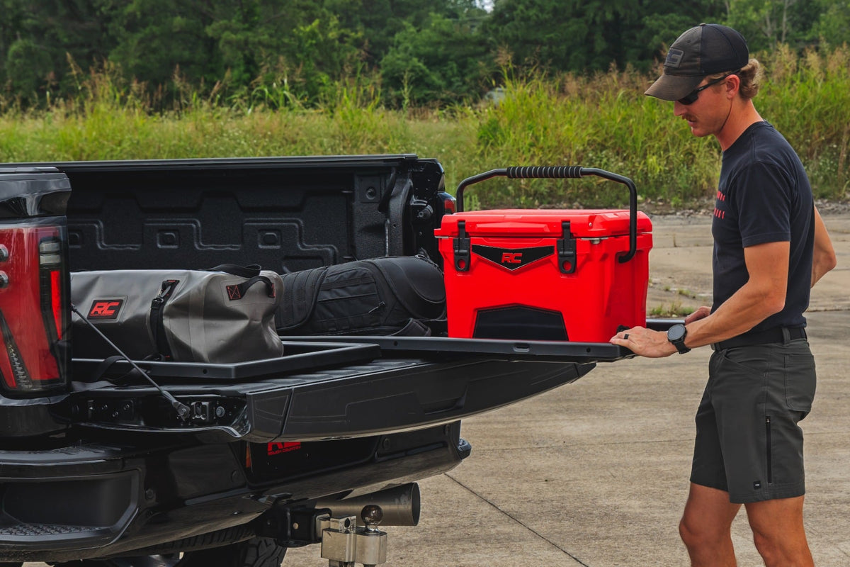 Slide-Out Truck Bed Cargo Trays | Fits 6'7"–6'10" Beds | Easy Tailgate Access - Cargo Management (Image 4 of 6)