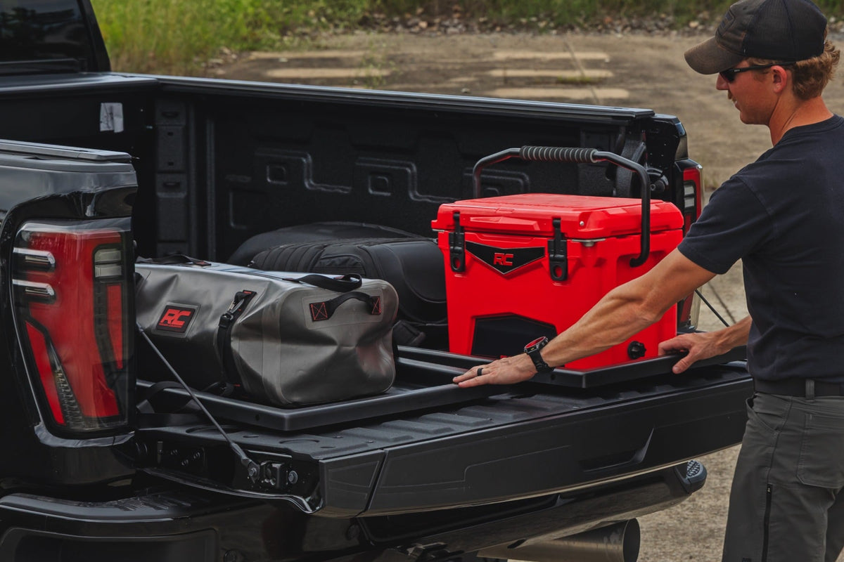 Slide-Out Truck Bed Cargo Trays | Fits 6'7"–6'10" Beds | Easy Tailgate Access - Cargo Management (Image 3 of 6)