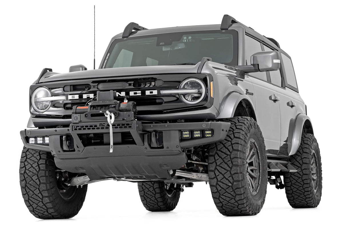 High Winch Mount | All Models | 12000S | 20 Inch Black Single Row LED | Ford Bronco (21-26) - Winches & Acc (Image 6 of 6)