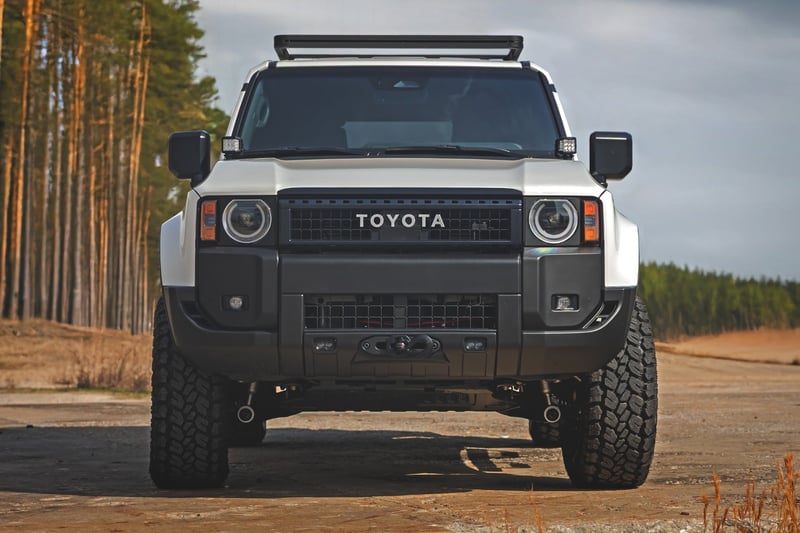 RC FXS Hidden Winch Mount | White SAE | PRO1200S | Toyota Land Cruiser (24-26) (manufacturer page)