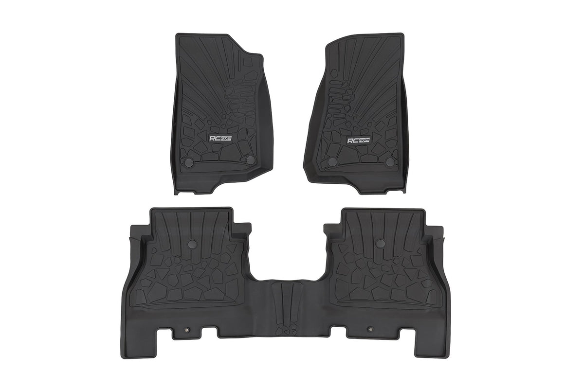 RC Flex Fit Floor Mats | FR | 4 Door | Jeep Wrangler Unlimited 4WD (2018-2026) (manufacturer page)