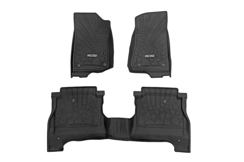 RC Flex-Fit Floor Mats | FR & RR | RR Lockable | Jeep Gladiator JT 4WD (20-26) (manufacturer page)