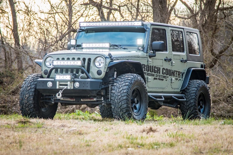 RC 4 Inch Lift Kit | X-Series | Jeep Wrangler Unlimited 2WD/4WD (2007-2018) (manufacturer page)