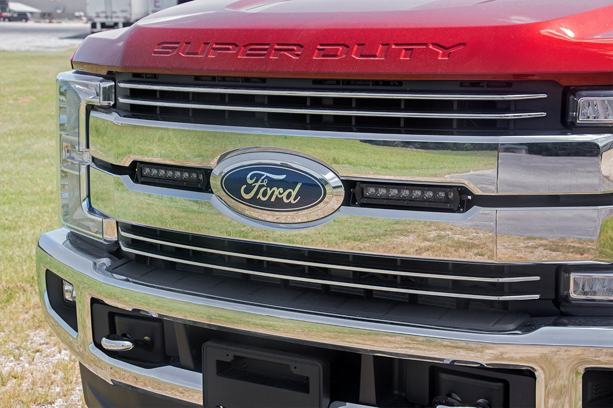 LED Light Kit | Grille Mount | 8" Black Pair | Ford F-250 Super Duty (17-19) - Lighting & Acc (Image 2 of 4)