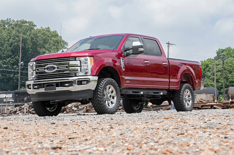 RC LED Light Kit | Grille Mount | 8" Black Pair | Ford F-250 Super Duty (17-19) (manufacturer page)