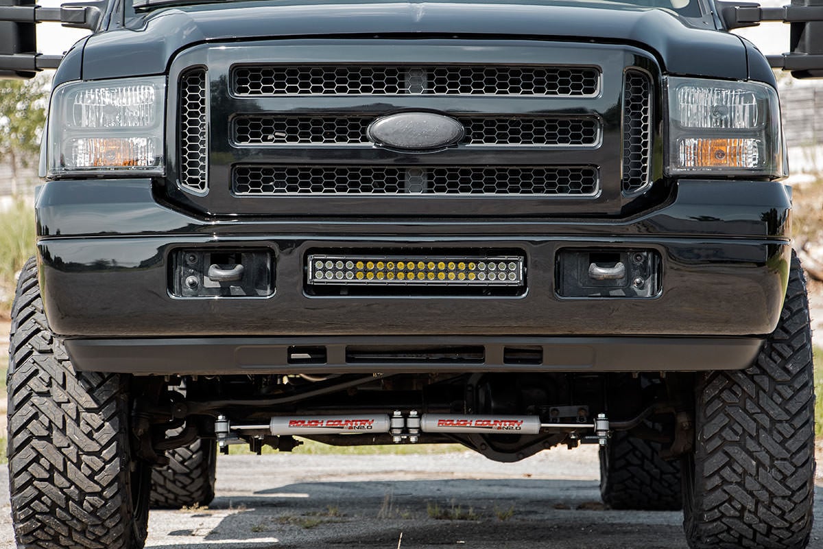LED Light Kit | Bumper | 20" Chrome Dual Row | Amber DRL | Ford F-250/F-350 Super Duty (05-07) - Lighting & Acc (Image 2 of 3)