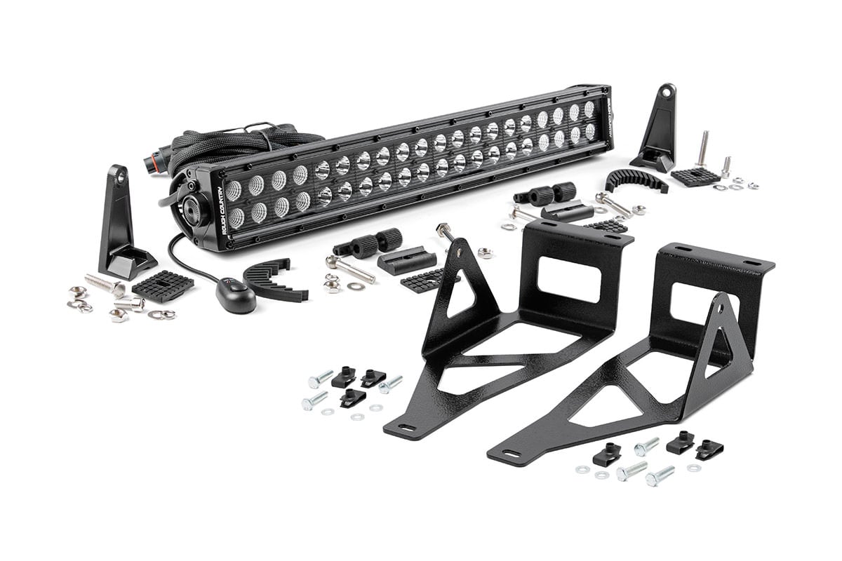 LED Light Kit | Bumper Mount | 20" Black Dual Row | Ford F-250/F-350 Super Duty (05-07) - Lighting & Acc (Image 1 of 3)