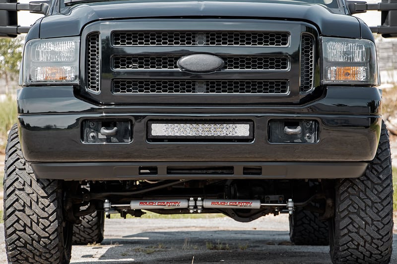 RC LED Light Kit | Bumper | 20" Chrome Dual Row | Amber DRL | Ford F-250/F-350 Super Duty (05-07) (manufacturer page)