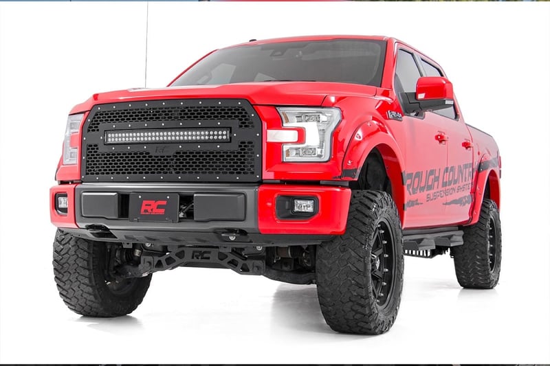 RC Mesh Grille | 30" Dual Row LED | Black Ser | Ford F-150 2WD/4WD (2015-2017) (manufacturer page)