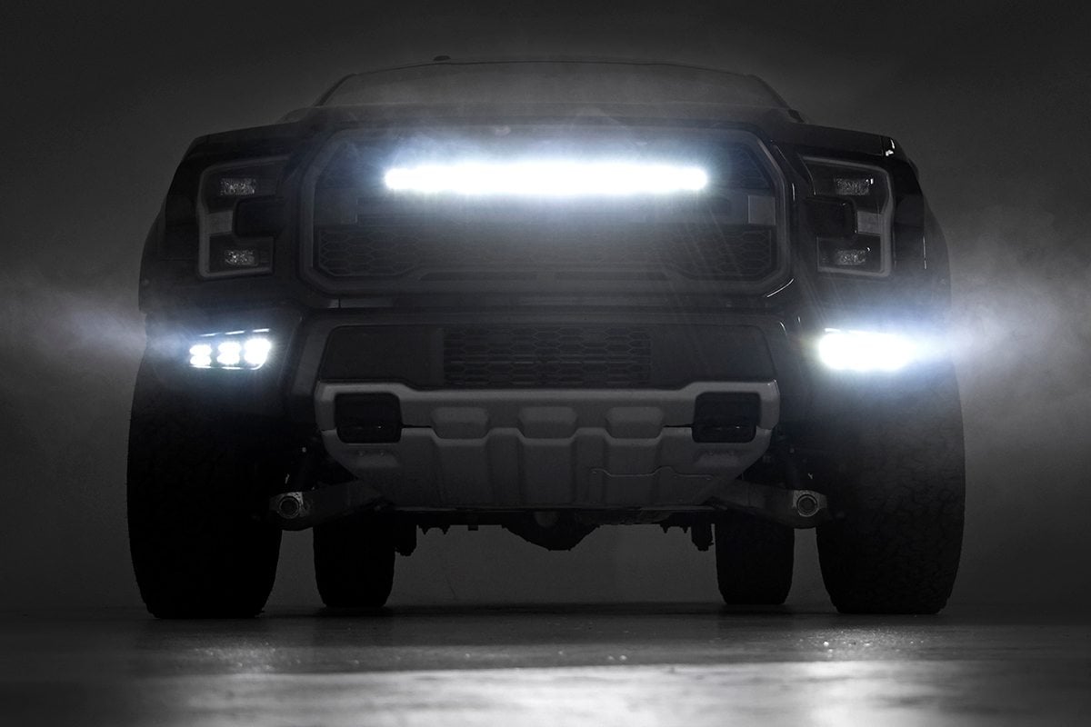LED Light Kit | Fog Mount | Triple 2" Black Pair | Amber DRL | Ford Raptor (17-20) - Lighting & Acc (Image 5 of 6)