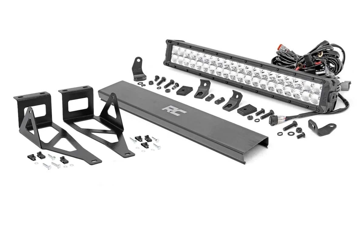 LED Light Kit | Bumper | 20" Chrome Dual Row | Amber DRL | Ford F-250/F-350 Super Duty (05-07) - Lighting & Acc (Image 1 of 3)