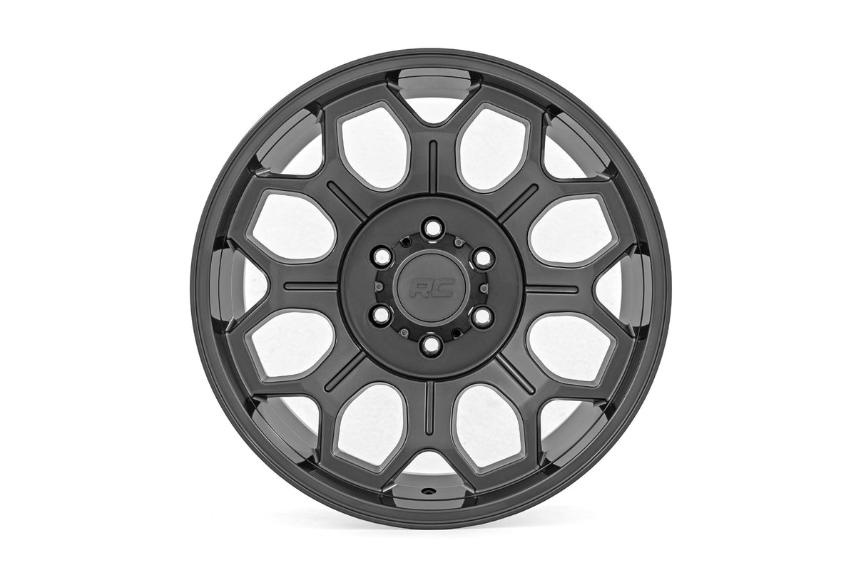 Rough Country 77 Series Wheel | One-Piece | Gunmetal Gray | 20x9 | 6x5.5 | 0mm - RC Wheels (Image 2 of 6)