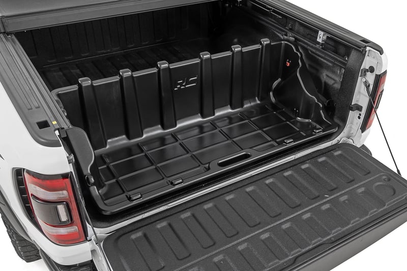 RC Truck Bed Cargo Storage Box | Easy Access | 56” Wide | Fits Full-Sized Trucks (manufacturer page)
