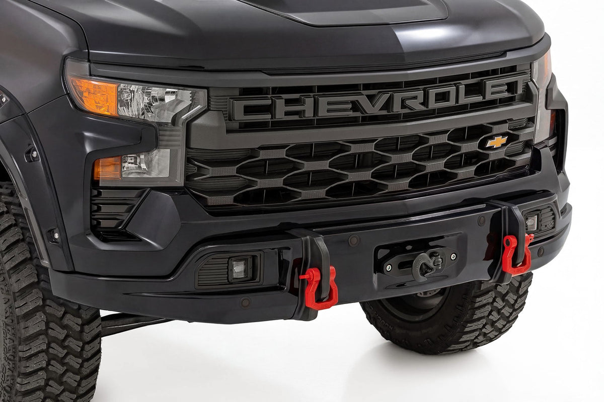 Front FXS Bumper | 12000S | GBA Black | Chevy Silverado 1500 2WD/4WD (23-26) - Bumpers (Image 1 of 6)
