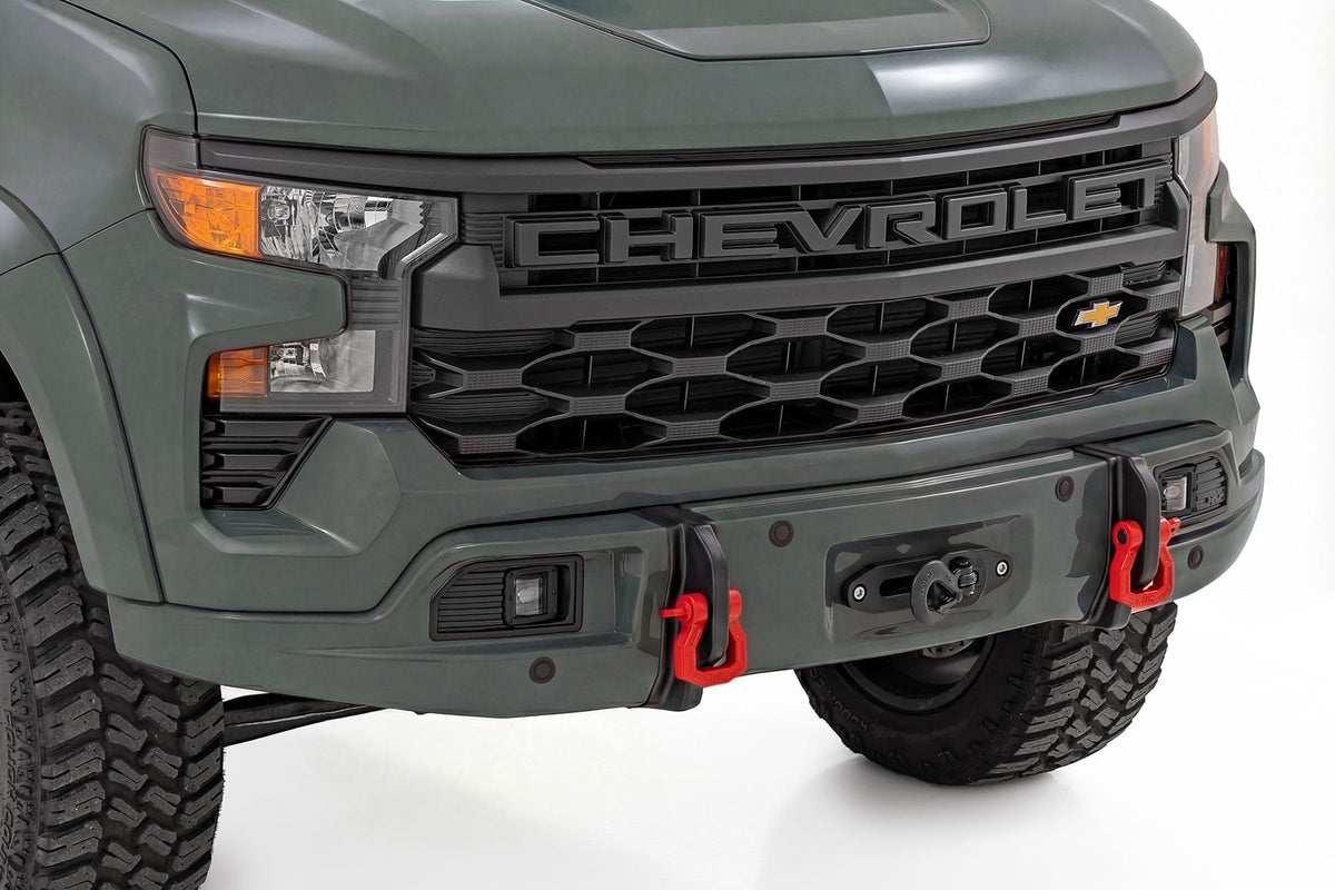 Front FXS Bumper | 12000S | GBD Cypress Gray | Chevy Silverado 1500 (23-26) - Bumpers (Image 1 of 6)