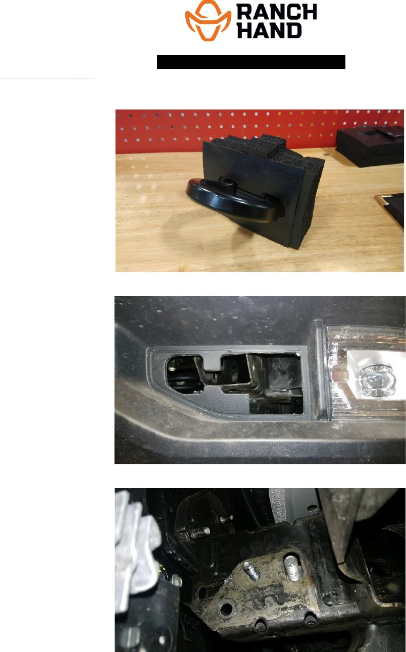 Ranch Hand GGC19HBP Legend Grille Guard Mounting Kit & Bolt Pack | Chevrolet Silverado 1500 (2019-Current) - Ranch Hand GGC19HBP Frame Mounting Brackets Diagram