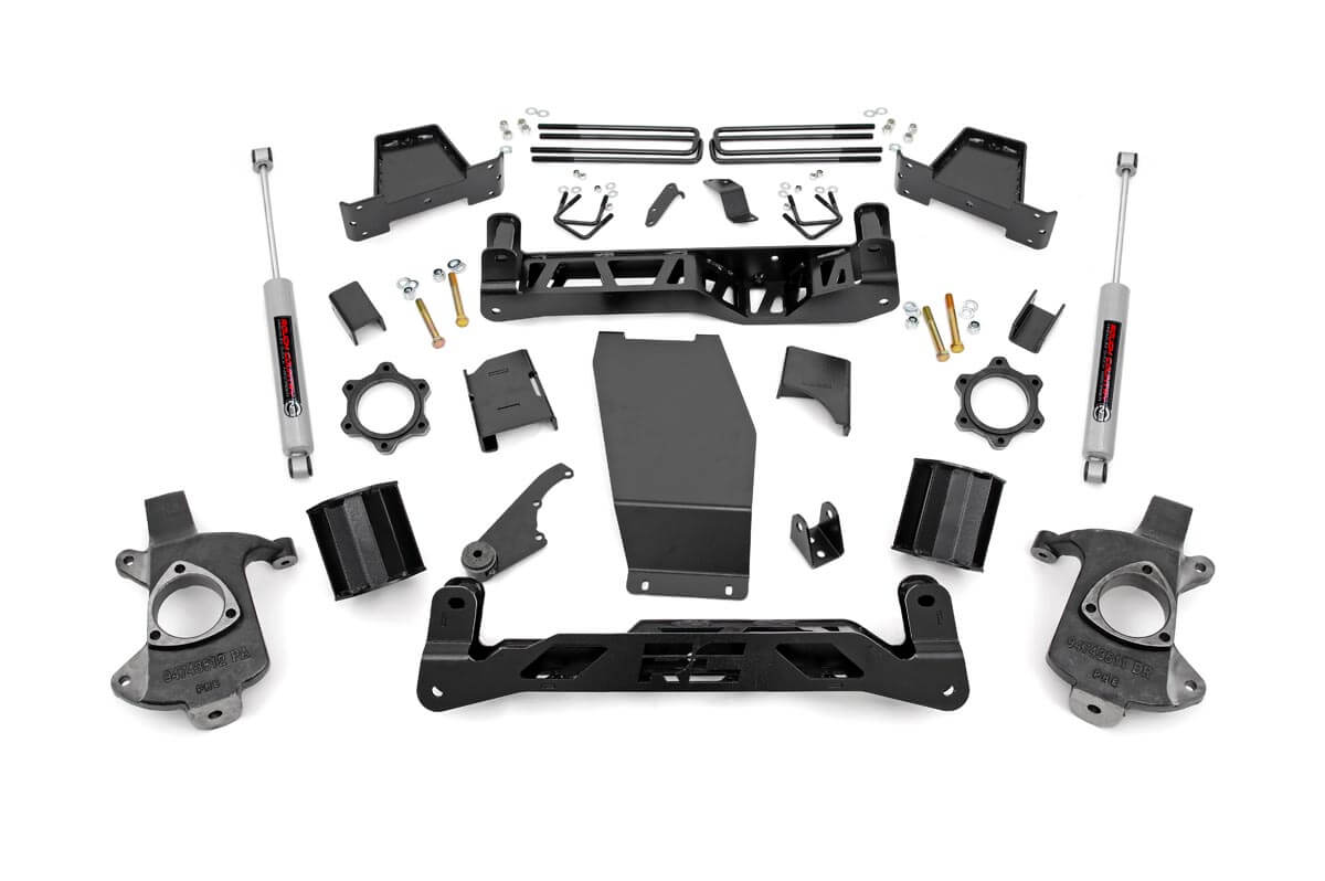 RC 6 Inch Lift Kit | Alum/Stamp Steel | N3 Struts | Chevy/GMC 1500 (14-18 & Classic) (manufacturer page)