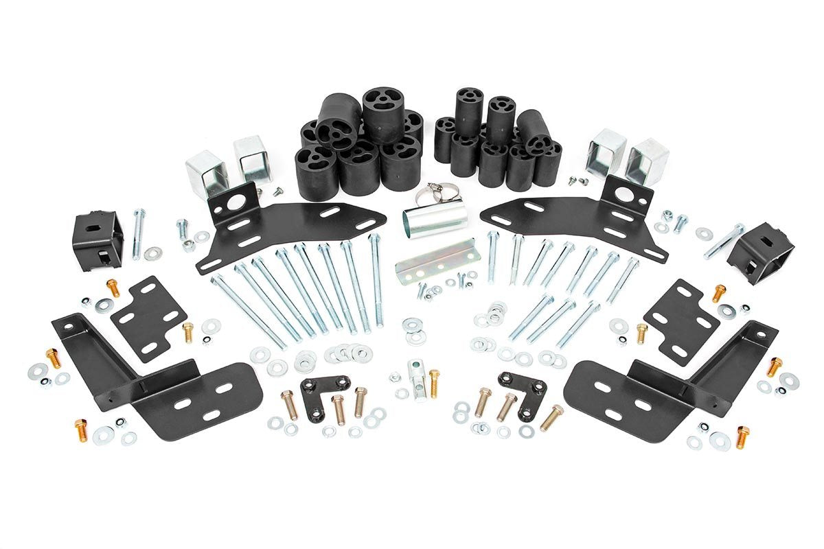 Body Lift w/Bump Brckt | FR & RR | 3" | Chevy C1500/K1500 Truck (95-99) - RC Body Lift Kits