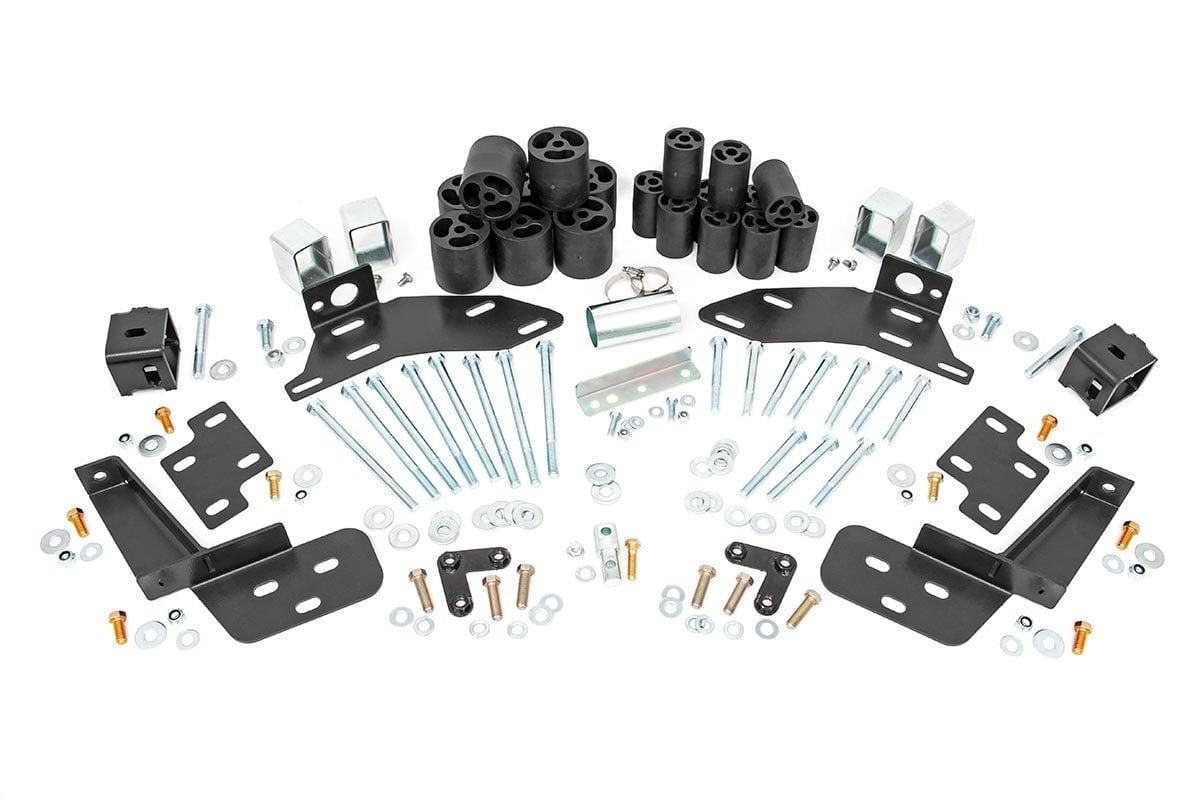 Rough Country RC704 Body Lift w/Bump Brckt | FR & RR | 3" | Chevy C1500/K1500 Truck (95-99) - Image 1