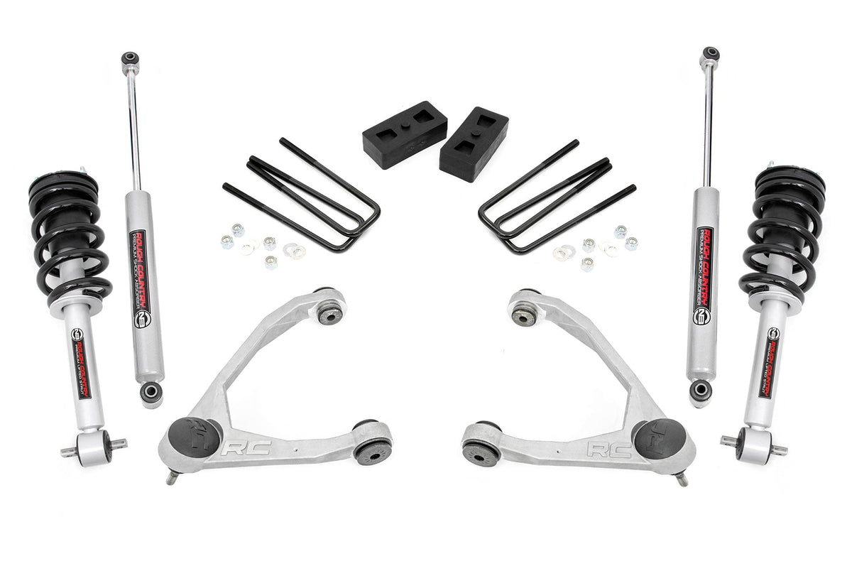 3.5 Inch Lift Kit | Cast Steel | N3 Strut | Chevy/GMC 1500 (14-16) - Susp Lift Kits 2wd